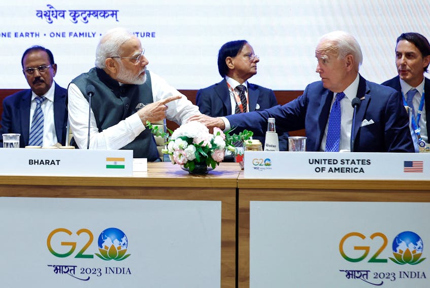 (Reuters) - U.S. President Joe Biden and other leaders expressed concern to Indian Prime Minister Narendra Modi at the G20 summit this month about Canadian claims that New Delhi was involved in the