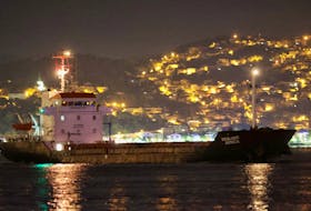 KYIV (Reuters) - A second cargo vessel, the Aroyat, has left the Ukrainian Black Sea port of Chornomorsk after loading grain, an industry source said on Friday. The bulk carriers Resilient Africa and