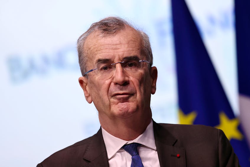 PARIS (Reuters) - Bank of France head Francois Villeroy de Galhau, a governing council member of the European Central Bank (ECB), said on Saturday that the spike in oil and fuel prices did not change