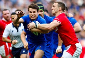 PARIS (Reuters) - France captain Antoine Dupont underwent surgery on a facial injury and will return to the Rugby World Cup squad to recover, the French federation (FFR) said on Saturday. The FFR did