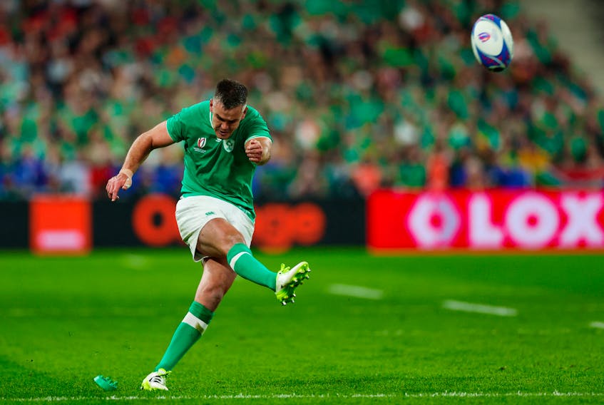 PARIS (Reuters) - Ireland underlined their status as the number one team in the world with a bruising 13-8 Rugby World Cup victory over defending champions South Africa in Paris on Saturday, though