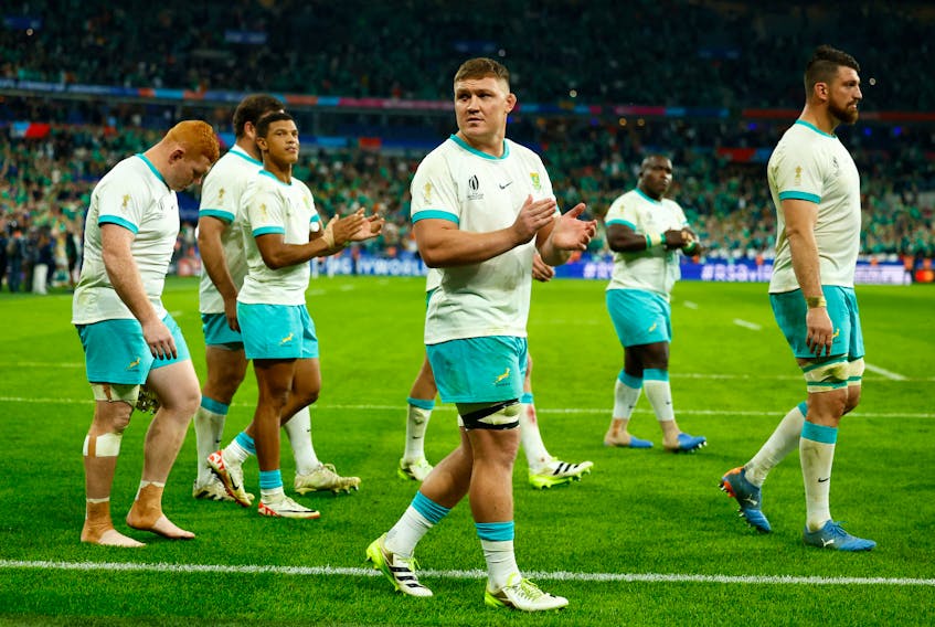 PARIS (Reuters) - South Africa's lack of accuracy close to the Ireland tryline and off the kicking tee were major contributors to their epic 13-8 loss in a Rugby World Cup Pool B showdown on Saturday