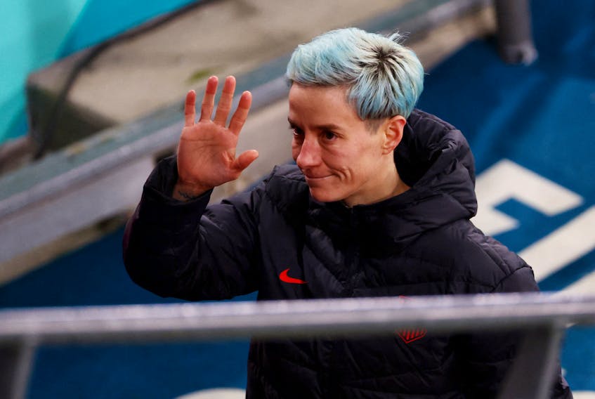 (Reuters) - Megan Rapinoe will bid farewell to international football with no regrets about her time on and off the pitch, she told a news conference on Saturday ahead of her last game on Sunday,
