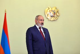 MOSCOW (Reuters) - Armenia is ready to accept all ethnic Armenian compatriots from Nagorno-Karabakh and the likelihood is rising that they will leave, Prime Minister Nikol Pashinyan said in an address
