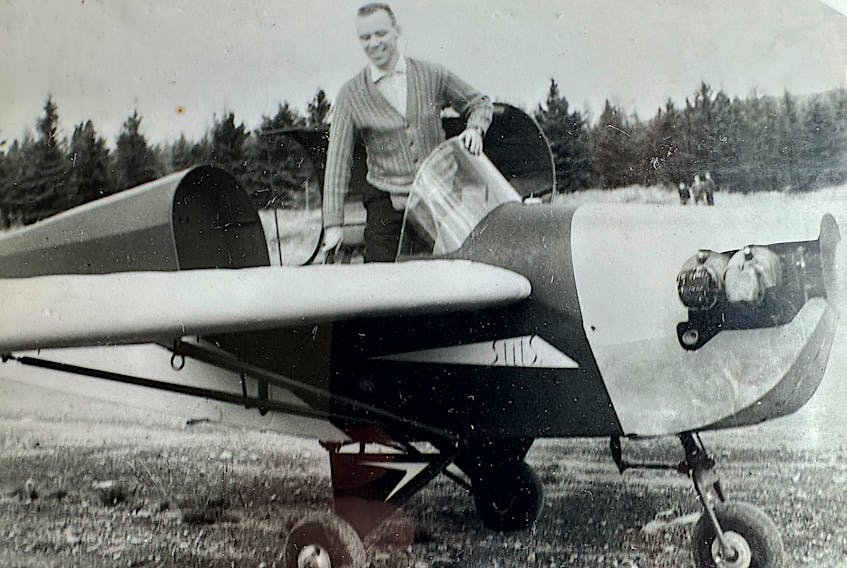 Lloyd Stone, seen in the early 1960s, loved flying but survived a close call when he and his wife crashed in a field near Baddeck. CONTRIBUTED