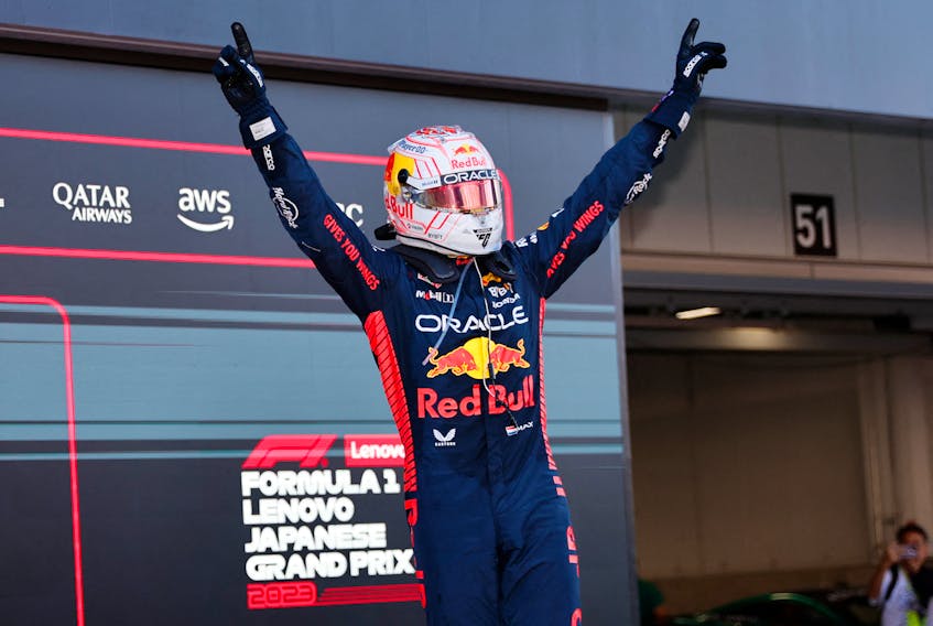 SUZUKA, Japan (Reuters) - Formula One leader Max Verstappen ran away with the Japanese Grand Prix from pole position on Sunday as his dominant Red Bull team secured the constructors' title for the