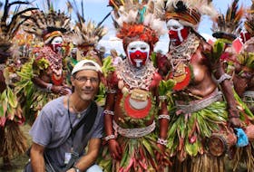  Stephen Fenech at the Goroka festival in Papua New Guinea.