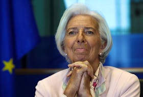 FRANKFURT (Reuters) - The European Central Bank's record high deposit rate could help cut inflation to 2%, ECB President Christine Lagarde said on Monday, repeating the bank's guidance that neither