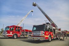 The Truro Fire Service and other departments from the area demonstrated their trucks and tools for firefighting at the Walk In Our Boots event at the Rath Eastlink Community Centre on Sept. 23. Nick Gaines