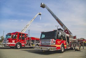 The Truro Fire Service and other departments from the area demonstrated their trucks and tools for firefighting at the Walk In Our Boots event at the Rath Eastlink Community Centre on Sept. 23. Nick Gaines