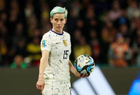 (Reuters) - Olympic champion and two-time World Cup winner Megan Rapinoe took her final bow in international football after the U.S. beat South Africa 2-0 in a friendly on Sunday in the Soldier Field