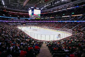 A general view of the Canadian Tire Centre during the first period of the NHL game between the Dallas Stars and Ottawa Senators at Canadian Tire Centre on Oct. 24, 2022 in Ottawa.