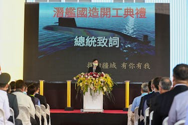 By Yimou Lee TAIPEI (Reuters) - Taiwan hopes to deploy at least two new, domestically developed submarines by 2027, and possibly equip later models with missiles, to strengthen deterrence against the