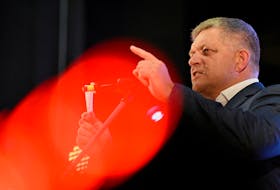 (Reuters) - The Slovak opposition SMER-SSD party, led by three-time prime minister Robert Fico, held a narrowing lead over its nearest challenger, the liberal Progresivne Slovensko, before a Sept. 30
