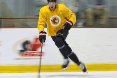 Ottawa Senators' Josh Norris during first day of training camp.