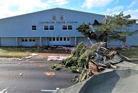 The Colchester Legion Stadium pictured not long after post-tropical storm Fiona damaged the facility. Contributed