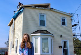 Linda MacDonald had to get the entire roof replaced on her house following damages from post-tropical storm Fiona. Although just part of the roof was initially torn off, the long wait for repair allowed for weather and moisture to get inside, causing further damage. Luke Dyment/Cape Breton Post