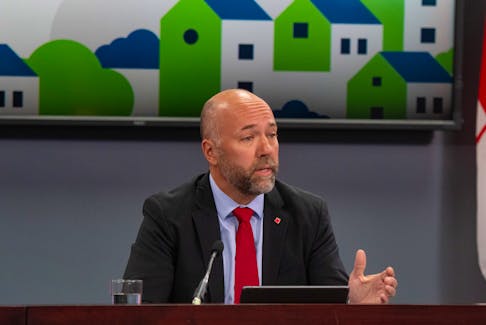 Halifax MP Andy Fillmore answers questions from reporters during an affordable housing announcement at One Government Place on Wednesday, Sept. 27, 2023.
Ryan Taplin - The Chronicle Herald