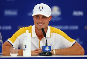 By Martyn Herman ROME (Reuters) - Trawl through the annals of the Ryder Cup and there are tales aplenty of rookies rising to the occasion with match-winning contributions but Sweden's Ludvig Aberg is
