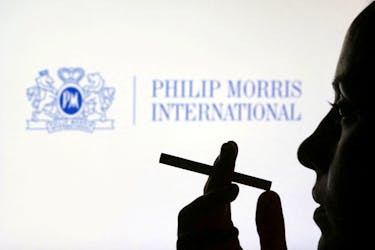 LONDON (Reuters) - Philip Morris International (PMI) said on Thursday it aims for more than two thirds of its net revenues to come from "smoke-free" products by 2030, as the world's top tobacco