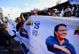 WASHINGTON (Reuters) - The U.S. is offering a $5 million reward for information leading to the arrest of those behind the killing of Ecuadorean presidential candidate Fernando Villavicencio, Secretary