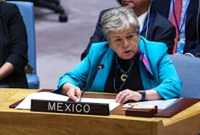MEXICO CITY (Reuters) - There has been a "crisis" at the U.S.-Mexico border, Mexican Foreign Minister Alicia Barcena said at a press conference on Friday in Washington, speaking alongside senior