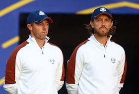 By Mitch Phillips ROME (Reuters) - Europe picked up just where they left off by storming into an early lead in the Ryder Cup foursomes on Saturday, with crowd favourites Tommy Fleetwood and Rory