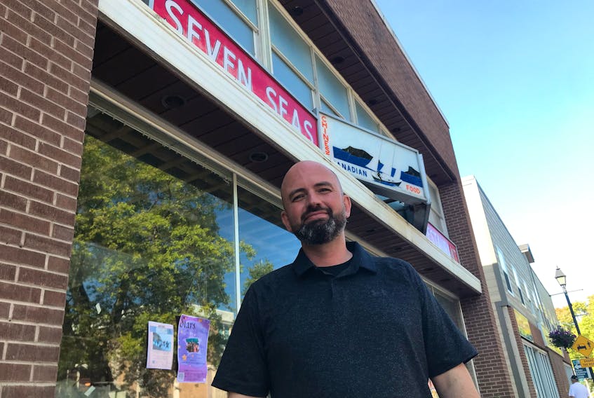 Steve Zahanov has bought the old Seven Seas Restaurant building on West Street in Corner Brook and hopes to learn more about its place in the city’s history. Gary Kean/Saltwire Network