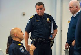 Halifax Regional Police Chief Dan Kinsella at the Board of Police Commissioners meeting at Alderney Landing in Dartmouth on Wednesday, Sept. 6, 2023. He addressed the board and announced his retirement after four years in the role. - Ryan Taplin The Chronicle Herald