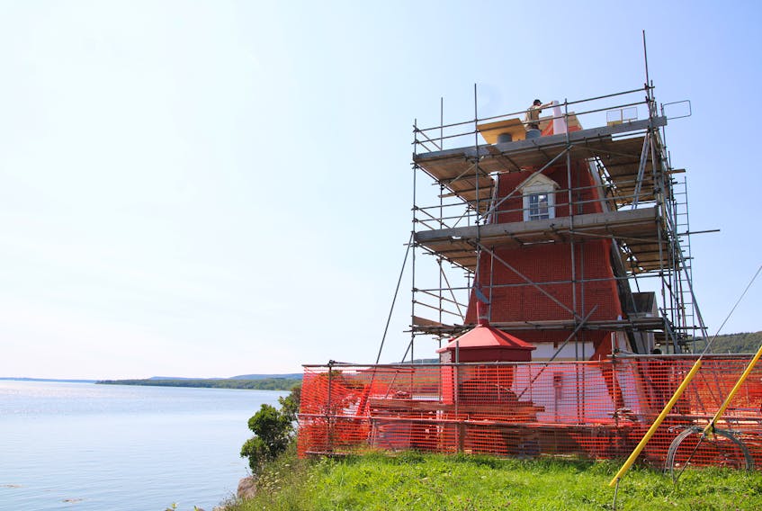Construction is underway at the Schafner Point Lighthouse in Port Royal.
Jason Malloy