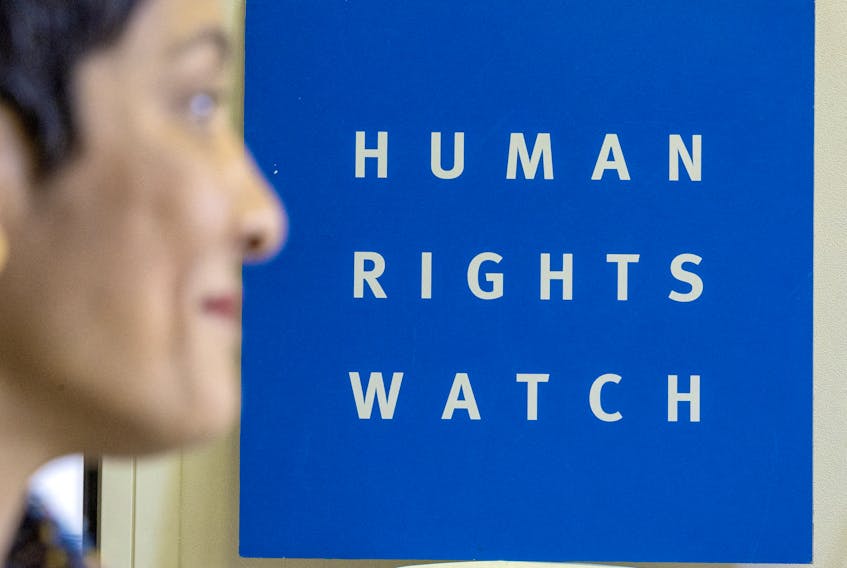Tirana Hassan, newly appointed Executive Director of Human Rights Watch (HRW) is seen during an interview with Reuters in Geneva, Switzerland March 30, 2023.