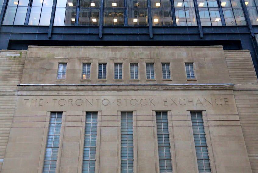 The Art Deco facade of the original Toronto Stock Exchange building is seen on Bay Street in Toronto, Ontario, Canada January 23, 2019.  