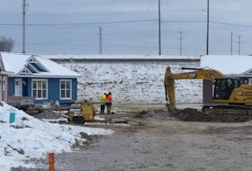 A new group of modular homes in Membertou to the north of Highway 125, across from the Seventh Exchange retail development. These homes are funded by the federal government's Rapid Housing Initiative, which provided Membertou with $8.2 million to fund 32 new homes. Mitchell Ferguson/Cape Breton Post