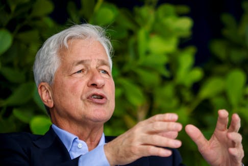 Jamie Dimon, Chairman of the Board and Chief Executive Officer of JPMorgan Chase & Co., speaks during the event Chase for Business The Experience - Miami hosted by JP Morgan Chase Bank for small business owners at The Wharf in Miami, Florida, U.S., February 8, 2023.