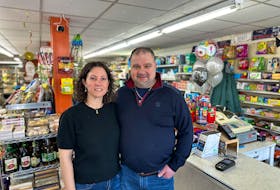Shadi Sahely and his wife, Josephine, are pictured inside their family-operated store, Brighton Clover Farm, in Charlottetown on Jan 18, marking the store's 50th anniversary. Thinh Nguyen • The Guardian