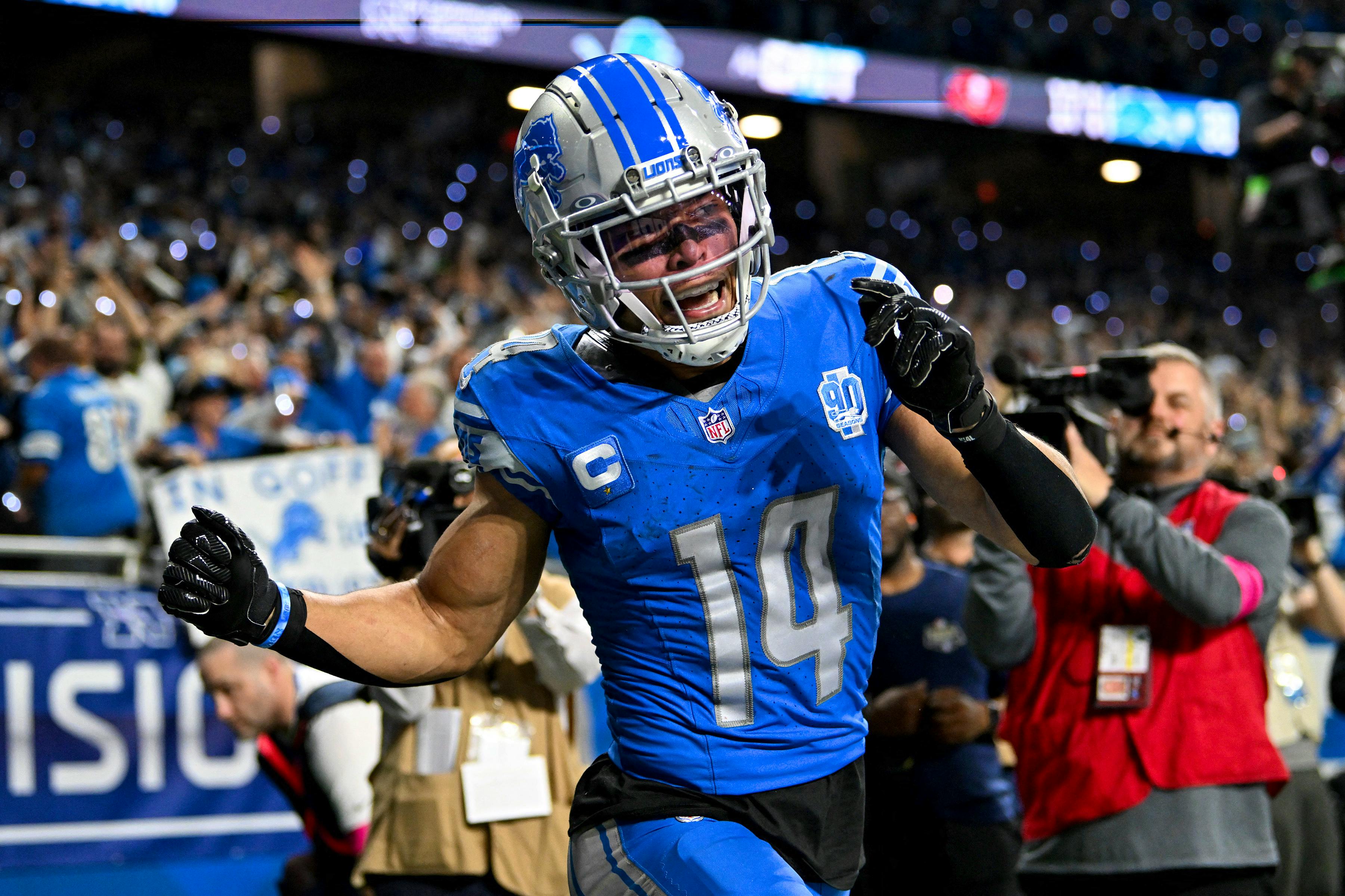 Golf leads Lions to NFC title game with 31-23 win over Bucs