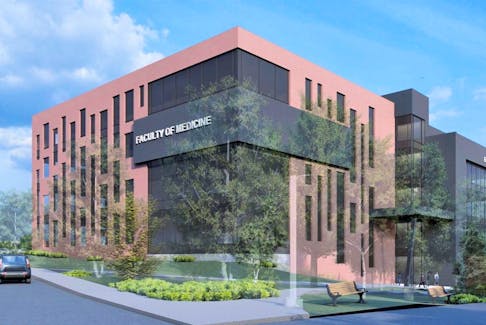 An artist's concept drawing depicts UPEI's medical school, which is being developed with Memorial University of Newfoundland's faculty of medicine. Contributed