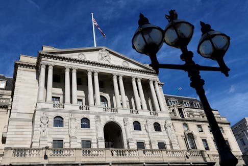 A general view of the Bank of England in the City of London, Britain, September 25, 2023.