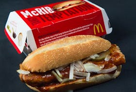 McDonalds' McRib sandwich being brought back to Canada on Jan. 30, 2024.