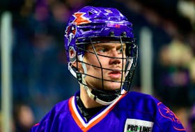 Halifax Thunderbirds defender Max Wilson is in his second season with the National Lacrosse League team. - NATIONAL LACROSSE LEAGUE