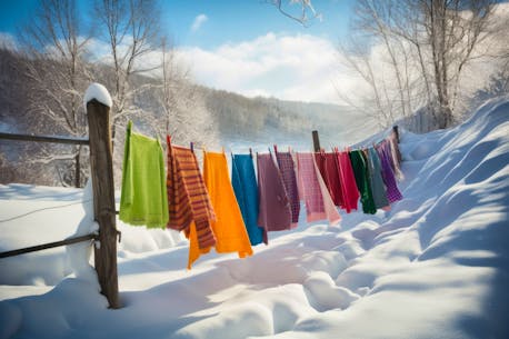 Drying clothes outside in below freezing temperatures? Here’s how it’s possible