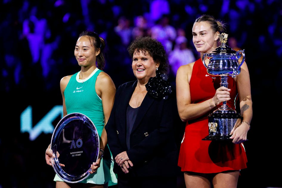 Sabalenka dominates Zheng, repeat as Australian Open women's singles champ  - Yahoo Sports