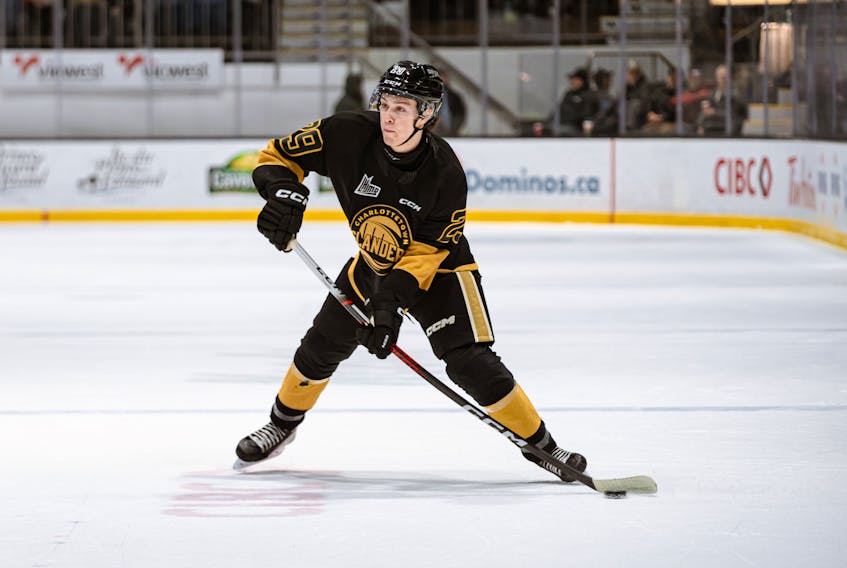 Charlottetown Islanders defenceman Zackary Plamondon, 29, made his debut in the Quebec Maritimes Junior Hockey League against the Acadie-Bathurst Titan at Eastlink Centre on Dec. 29. Plamondon, who plays for the Magog major under-18 team in Quebec, also played for the Islanders in Moncton, N.B., against the Wildcats on Dec. 31. The Islanders drafted Plamondon, who turned 17 on Jan. 1, in the third round, 45th overall, in the 2023 QMJHL Entry Draft. Greg Ellison • Charlottetown Islanders