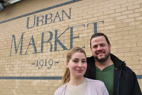 Ivy and Greg Hanley, co-owners of Urban Market in St. John's, have taken measures to ensure their equipment doesn't get stolen again. - Cameron Kilfoy/The Telegram.