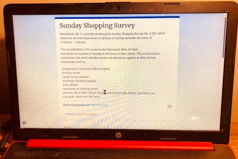 The Woodstock Municipal Council is asking residents for feedback on Sunday shopping. (River Valley Sun)
