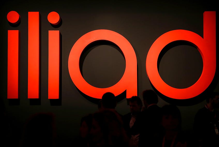 Guests waits before French telecoms operator Iliad the media conference in Milan, Italy, May 29, 2018.