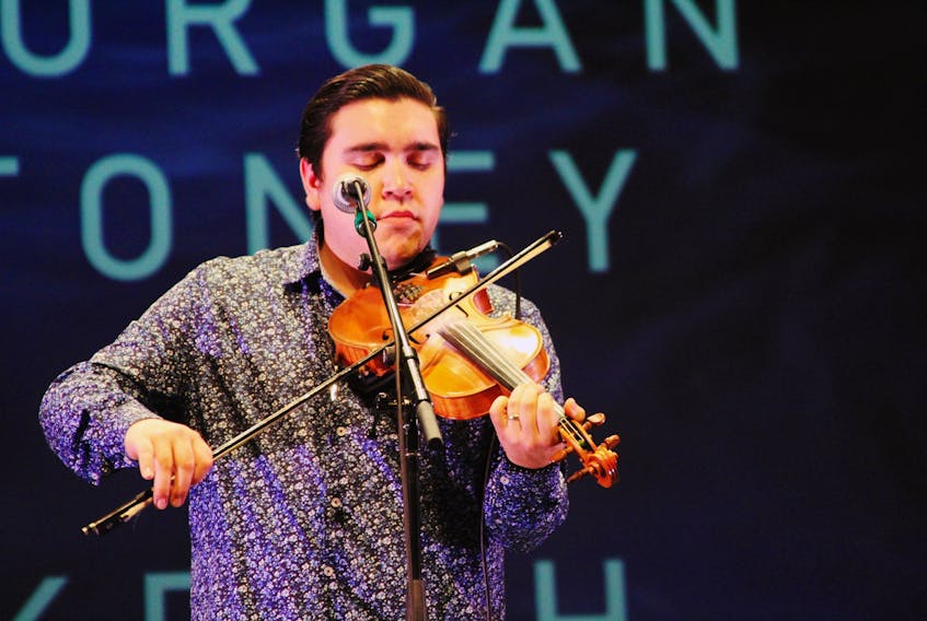 Morgan Toney, Mi'kmaq folk-fusion fiddler and singer-songwriter, is nominated for Traditional Roots Album of the Year at the 2024 Juno Awards: "It's also really meaningful to take our island to the Junos; we're going to take advantage of that and really show what Cape Breton's all about." CONTRIBUTED/TIDEMARK THEATRE