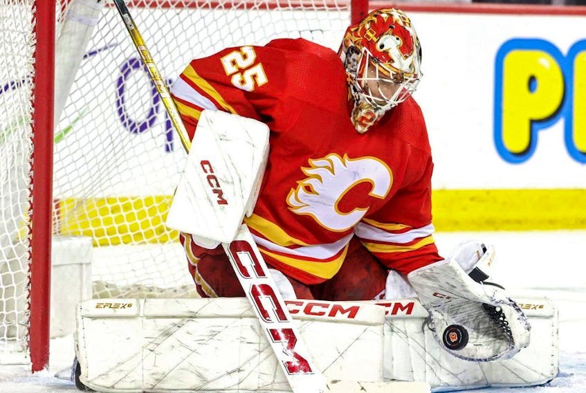 Calgary Flames goaltender Jacob Markstrom.