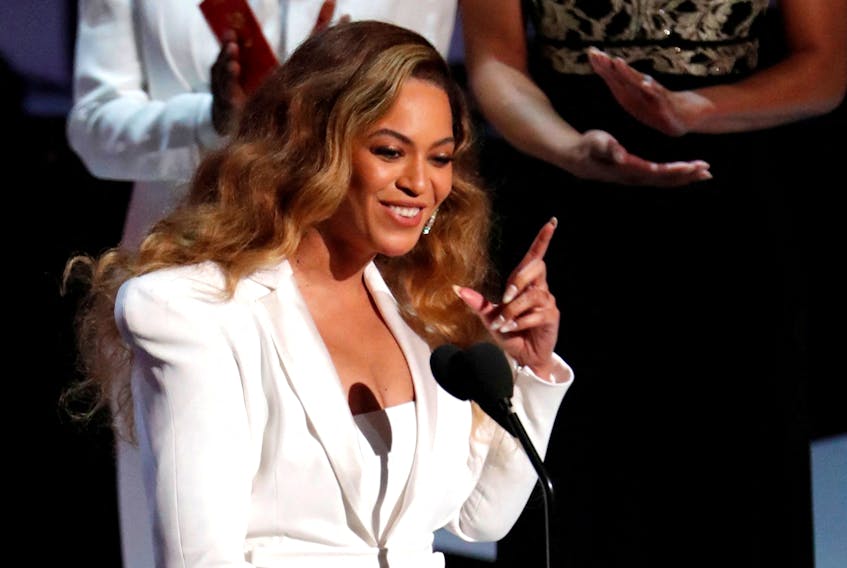 50th NAACP Image Awards - Show - Los Angeles, California, U.S., March 30, 2019 - Beyonce reacts after winning the entertainer of the year award.