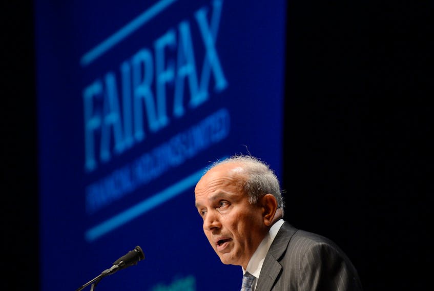 Fairfax Financial Holdings Ltd. Chairman and Chief Executive Officer Prem Watsa speaks during the company's annual meeting in Toronto April 11, 2013.